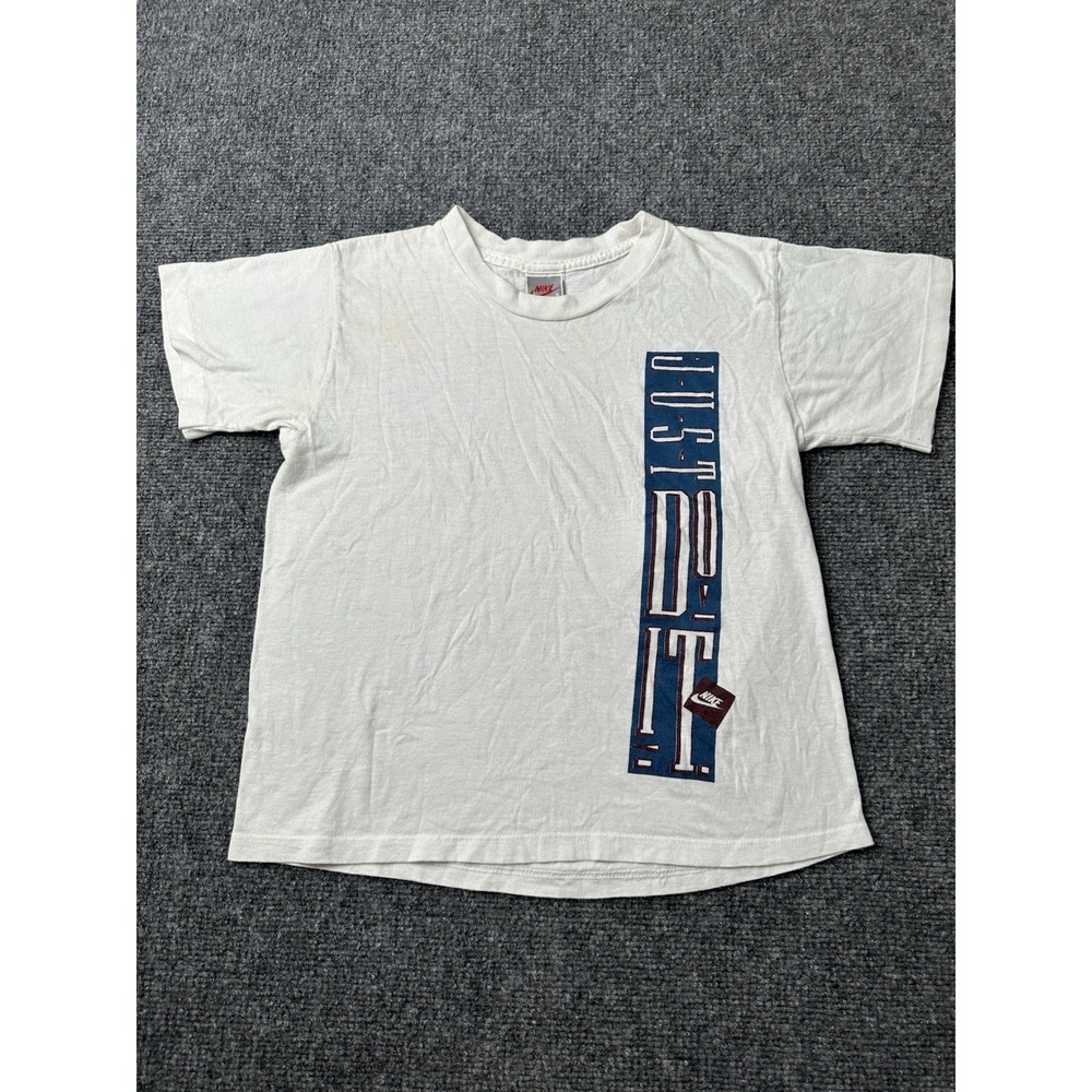 Womens T Shirt Nike Just Do It White Graphic USA,‎ Size S